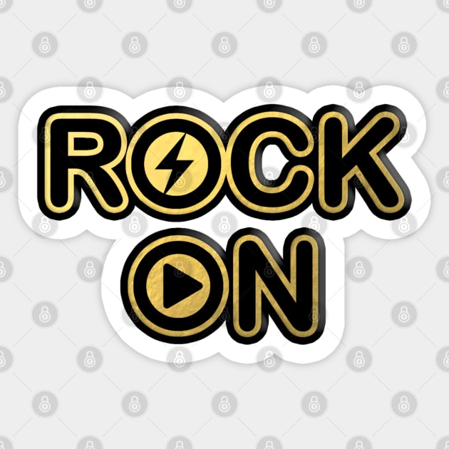 ROCK ON Sticker by BG305